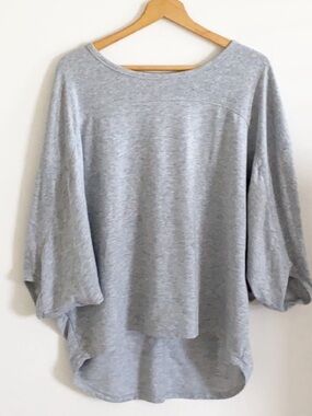 VSX Sport Gray Slouchy Oversized Top